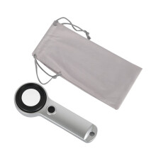30X Rechargeable Magnifying Glass with LED Light, Ultra Clear Jewelry Loupe for Coins and Stamps