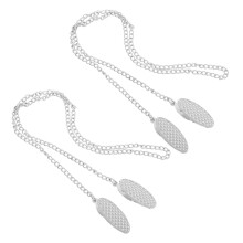 Baby Bib Clip and Napkin Holder Chain, Durable Zinc Alloy, Secure Fit for Home and Travel