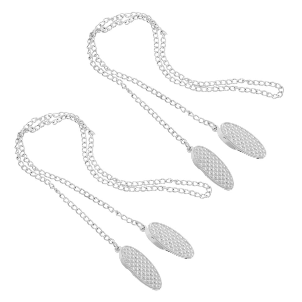 Baby Bib Clip and Napkin Holder Chain, Durable Zinc Alloy, Secure Fit for Home and Travel