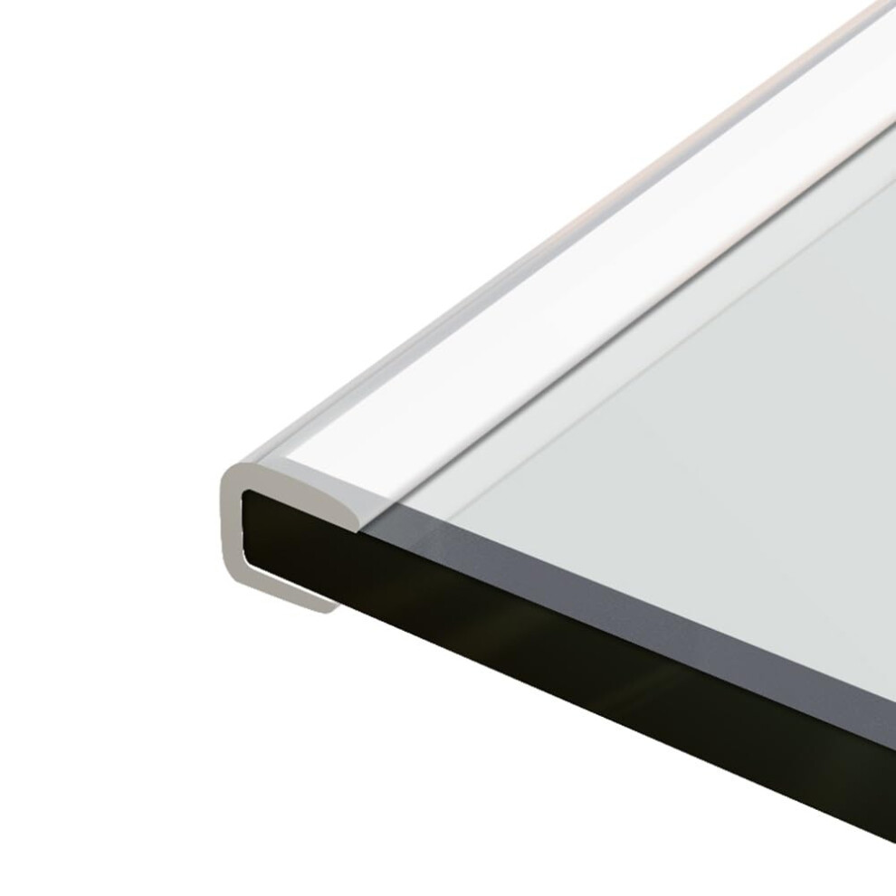 Edge Protector Clear U Channel Guard for Furniture Glass and Plywood, 67mm Childproof Trim