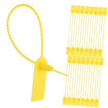 100pcs Tamper Evident Zip Ties Self Locking Security Seals for Containers Luggage