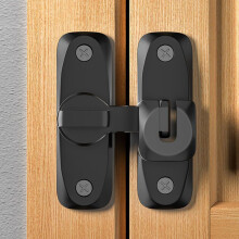 Heavy Duty Sliding Door Lock Zinc Alloy 90/180 Flip Latch for Barn Cabinets Bathroom Garage