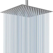 8 Inch Stainless Steel Rainfall Shower Head, Ultra Thin Pressure Water Saving Design