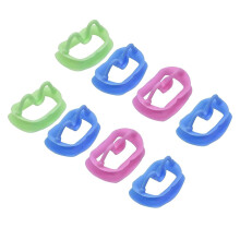 Dental Cheek Retractor 8.5x5cm Silicone Teeth Whitening Mouth Opener with Clear Oral Access