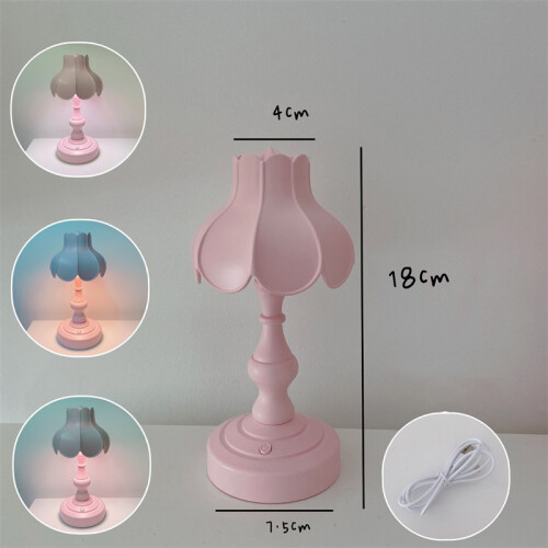 Bedroom Reading Light Featuring Adjustable Light Sources Retro Style Table Lamp With Cute Decorative Appearance And Portable Functionality Versatile 1