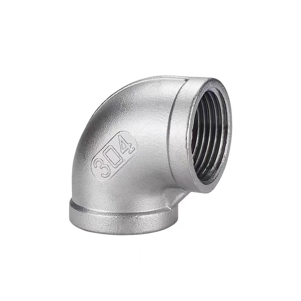 304 Stainless Steel Pipe Fitting Dn100 4In Bsp Female 90 Elbow, Corrosionresistant For Water Oil Air Line 9330225641889