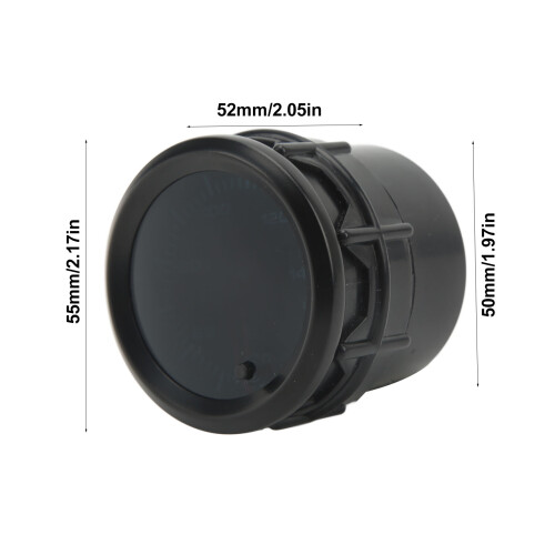 52mm Oil Temp Gauge with Sensor 7 Colour LED