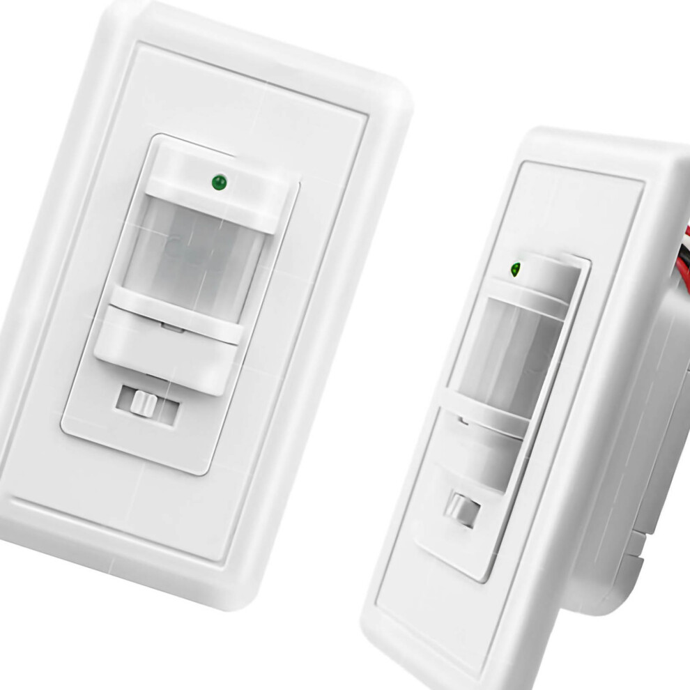Pir Motion Detector Switch 9M Range Infrared Wall Occupancy Sensor 100-240V White 8451390178701