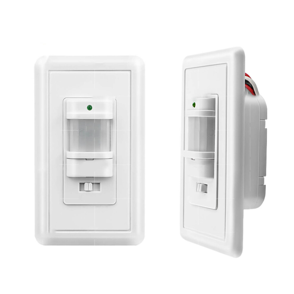 On Off Override In Wall Pir Motion Sensor Light Switch, Single Pole Occupancy Sensor Switch With Occupancy And Vacancy Sensor, 180Âº Field Of View, 9557311649240