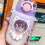 Soft Straw Sippy Cup 720ml Purple Plastic Water Bottle with Strap 1