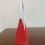 Galton Board Acrylic Tabletop Probability Distribution Board for Physics and Statistics Teaching Red 3