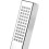 Square  Pressure Handheld Shower Head with WaterSaving Design Single Function Silver 4