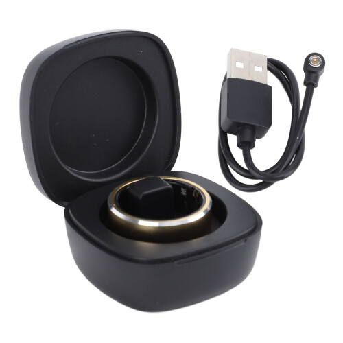 Smart Health Ring Step Counter IP68 Bluetooth 5.1 Sleep Tracker Gold 2