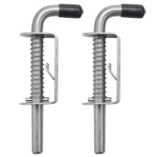 6Pcs 5 Inch Stainless Steel Spring Latch Pin, RustResistant Secure Door Bolt Lock for Cabinets and Chests