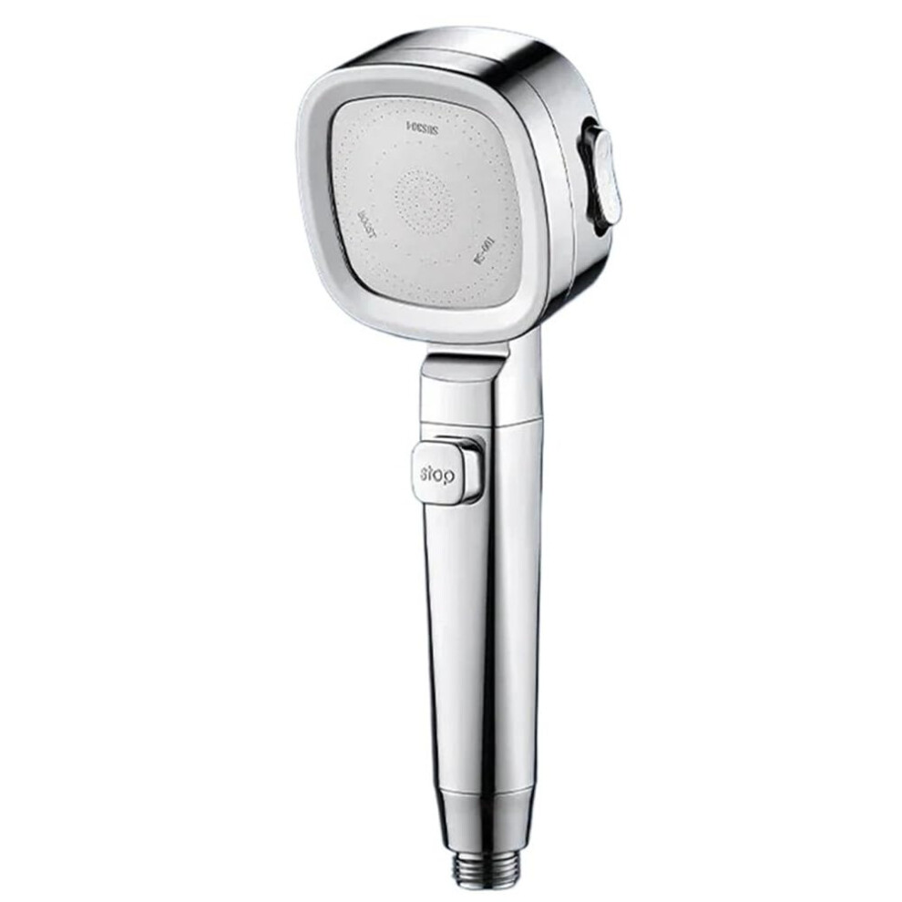 Pressure Adjustable Shower Head With Hose, 3 Spray Modes, Water Saving, Rustresistant Silver 9455672225397