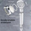 Pressure Adjustable Shower Head with Hose, 3 Spray Modes, Water Saving, RustResistant Silver 4
