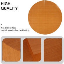 Tapis de cuisson antiadhésif en toile cirée, réutilisable, orange, résistant à l'huile et agréable au toucher.