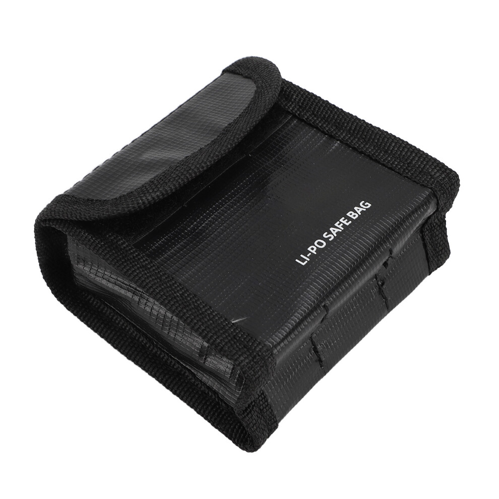 Drone Battery Safe Bag Flame Retardant Holds 3 Li-Ion Batteries 9321384895398