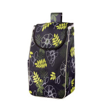 40L Foldable Waterproof Shopping Cart Replacement Bag with Deep Side Pockets and Durable Oxford Cloth