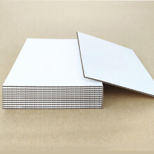 20 Pack 12x12 White Corrugated Cardboard Sheets 1/8 Inch Thick Protective Layer Pads for Crafts and Packaging