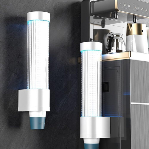 Automatic Paper Cup Dispenser with DustProof Cover, Wall Mounted Holder for Kitchen and Office Ref: 4515 2