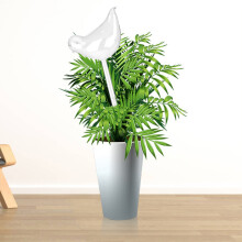 Glass Self-Watering Plant Stakes, Bird & Snail, 11x4.5cm