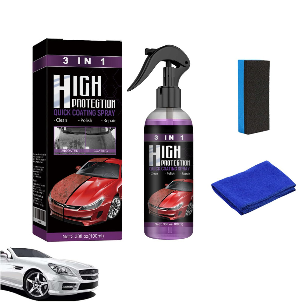 Car Scratch Remover And Ceramic Coating Spray, Nano Hydrophobic Gloss Restoration, 1Pcs 9174973811596