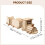 DIY Wooden Train Model Kit for Kids, HandsOn STEM Learning Craft, Durable Cargo Train Set 5