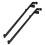Pegboard Stand Set with Ergonomic Height Adjustment for Tools and Accessories, Durable Iron, Black 1