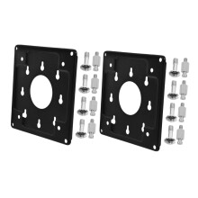 PC Monitor Mount 2pcs Steel VESA PC Holder with Cable Management for Wall or Desk SpaceSaving