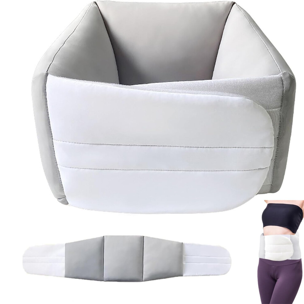Lumbar Support Pillow with Ergonomic 360 Waist Wrap and Breathable Cooling Fabric for Bed Office Chair