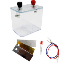 Primary Battery Experiment Kit with Movable Electrode Plate for Clear Energy Conversion Classroom Use Copper Iron