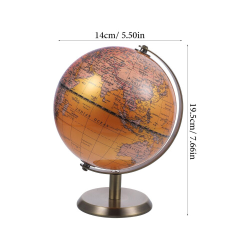 World Globe 360 Rotatable Educational Desktop Globe with Stable Base for Home Office Decor 1
