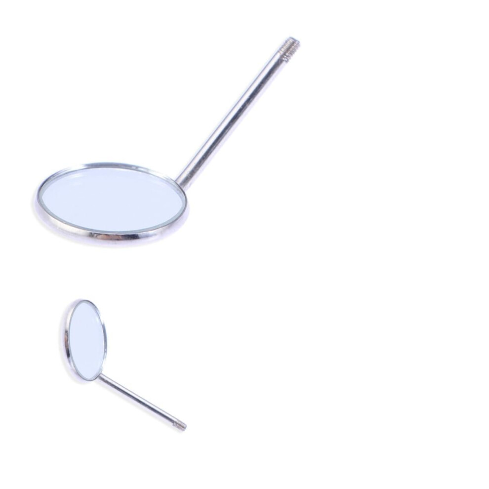Dental Inspection Mirror Set 10pcs Stainless Steel Oral Examination Tool with Clear Reflective Surface