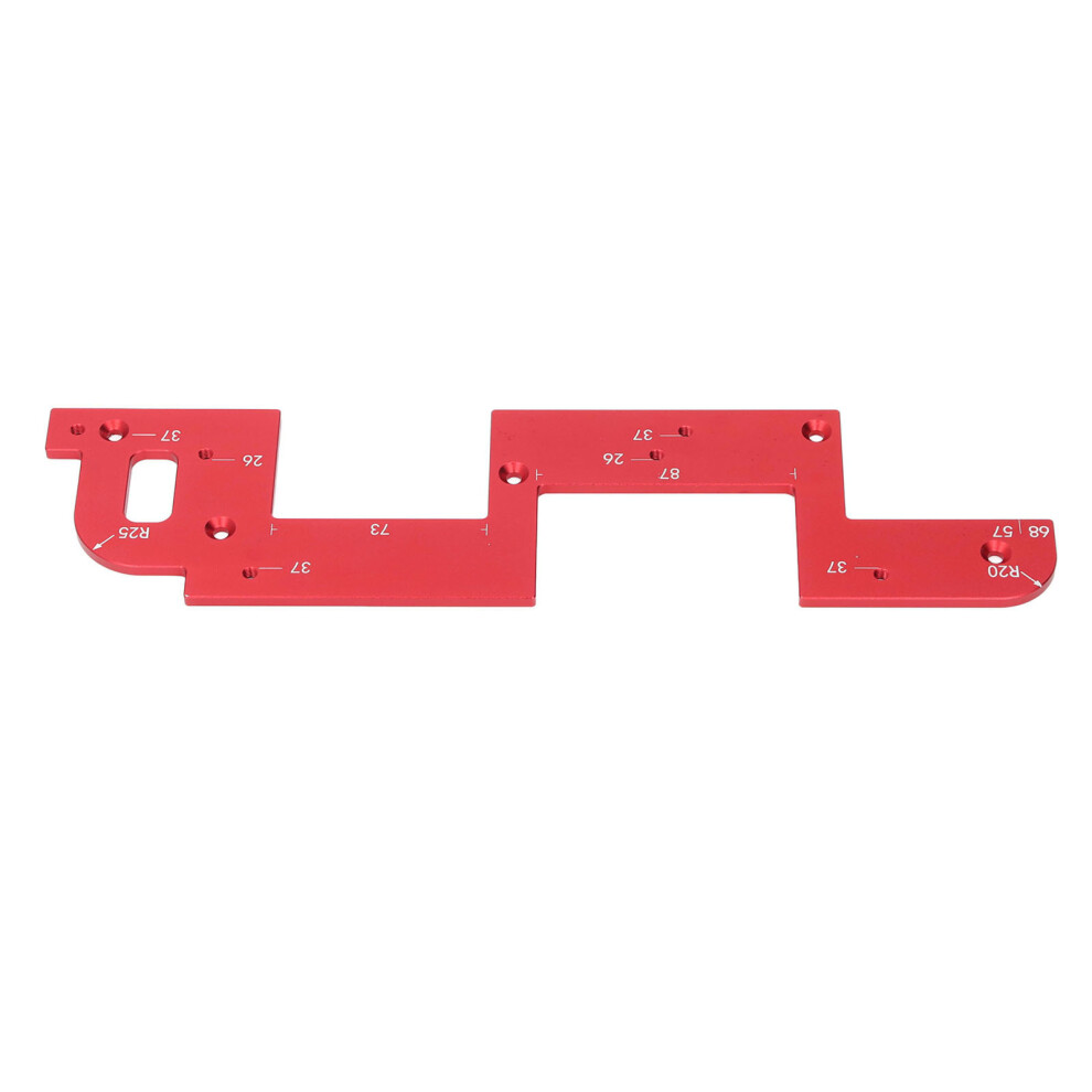 Wardrobe Slotting Template U Shaped Purpose For No Handle Cabinets 26 & 37 Hole 6921383747884
