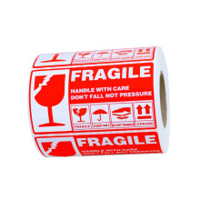 300pcs Fragile Stickers for Boxes with Strong Adhesive and Visibility Print