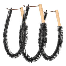 Radiator Cleaning Brush Set with Long Wooden Handle for Deep Gap Dust Removal and Dryer Vents