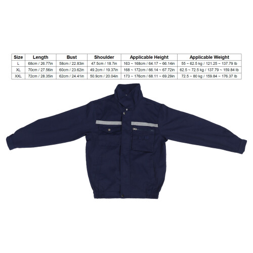 Triple Fan Cooling Jacket for Outdoor Work 3 Sizes, Polyester 1