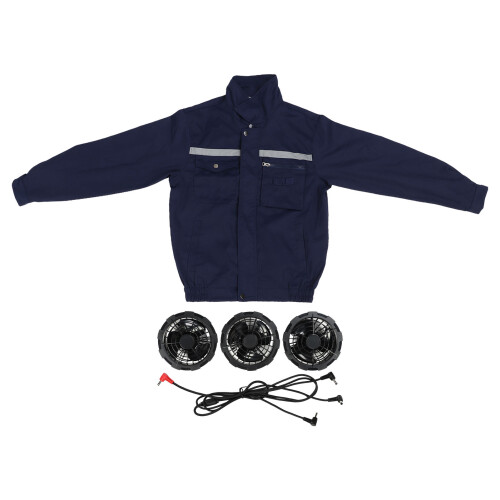Triple Fan Cooling Jacket for Outdoor Work 3 Sizes, Polyester 2