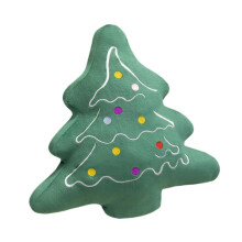 Christmas Tree Pillow with Festive Tree Design Soft Velvet Comfort for Couch Sofa or Bed