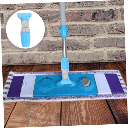 Mop Handle Replacement with 360 Rotation, Adjustable Blue Rotating Handle for Flat and Round Mops 2