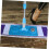 Mop Handle Replacement with 360 Rotation, Adjustable Blue Rotating Handle for Flat and Round Mops 5