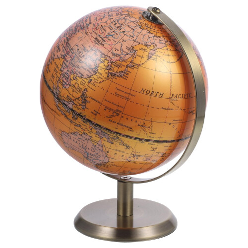 World Globe 360 Rotatable Educational Desktop Globe with Stable Base for Home Office Decor