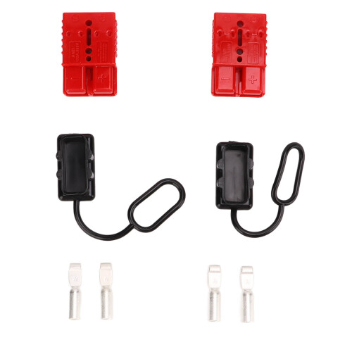 2 Set Red 1/0AWG 600V 175A Battery Quick Connect Plug Kit 1