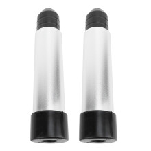 Sistema de soporte de espejo de popa para barcos 2 piezas Protector para motor fuera de borda de aleación de aluminio y goma
