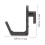 20 Pack Plastic J Shape Pegboard Hooks for Garage, Kitchen, and Workshop Tool Organization 2