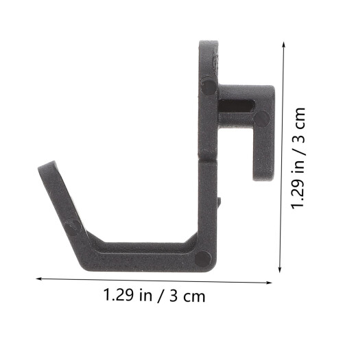 20 Pack Plastic J Shape Pegboard Hooks for Garage, Kitchen, and Workshop Tool Organization 1