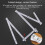 2 Pieces 1 Meter Foldable Ruler, Compact Measuring Stick with Accurate Scale for Easy Storage 2