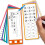 Math Flash Cards with Reusable Erasable Surface, Colorful Categories, Compact for Kids Learning 2