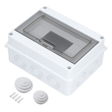 Säkringsfördelningsbox IP65 Dammskydd Enkel installation Transparent lock ABS PC-legering Plast Vattentät kapsling För väggmontering